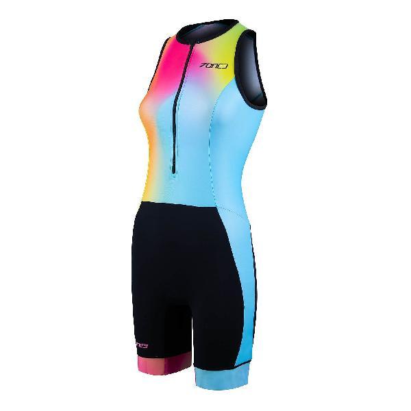 Foto van Zone3 Activate plus mouwloos trisuit neon/zwart dames