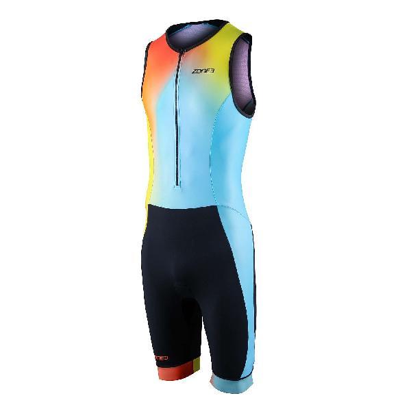 Foto van Zone3 Activate plus mouwloos trisuit neon/zwart heren