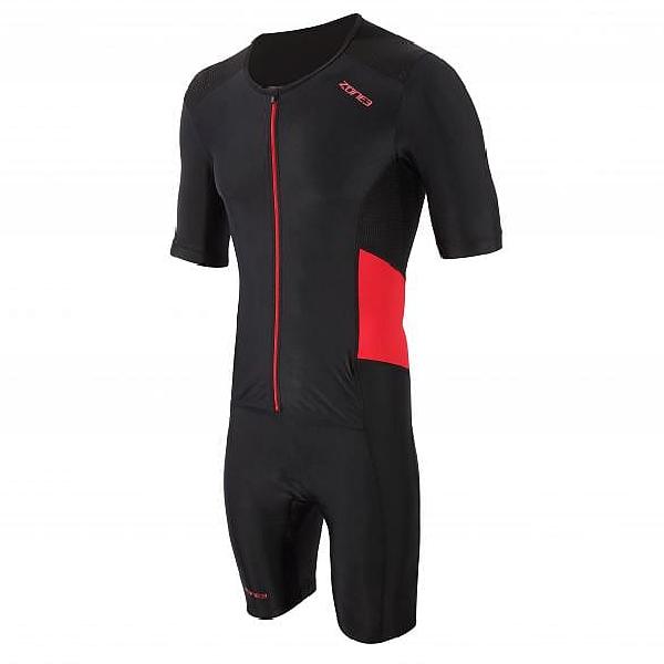 Foto van Zone3 Activate trisuit korte mouw zwart/rood heren