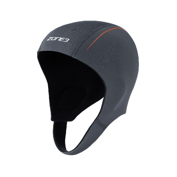 Foto van Zone3 Active-Flex swim cap grijs/oranje unisex S/M