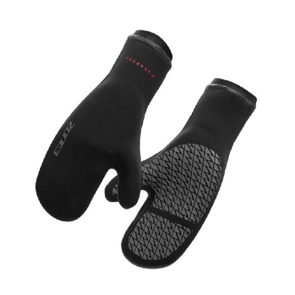 Foto van Zone3 Active-Flex warmth swim mitts zwart/zilver/rood unisex S