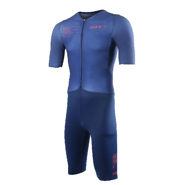 Foto van Zone3 Aeroforce X II trisuit korte mouw blauw heren