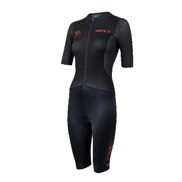 Foto van Zone3 Aeroforce X II trisuit korte mouw zwart dames