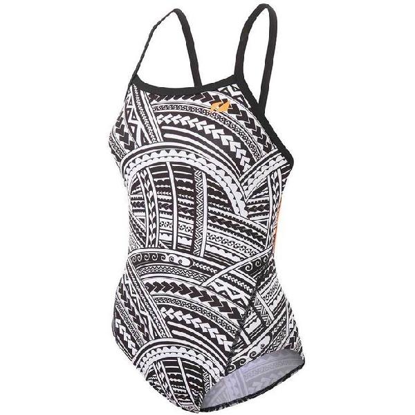 Foto van Zone3 Kona speed strap back badpak zwart/wit dames 36