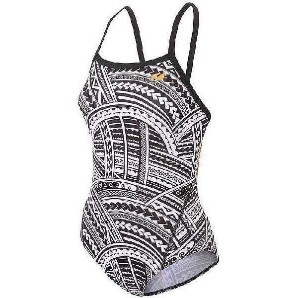 Foto van Zone3 Kona speed strap back badpak zwart/wit dames