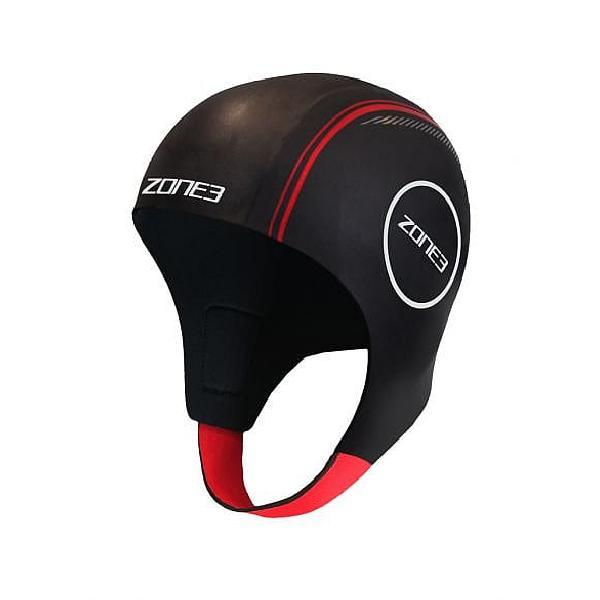 Foto van Zone3 Neopreen swim cap zwart/rood