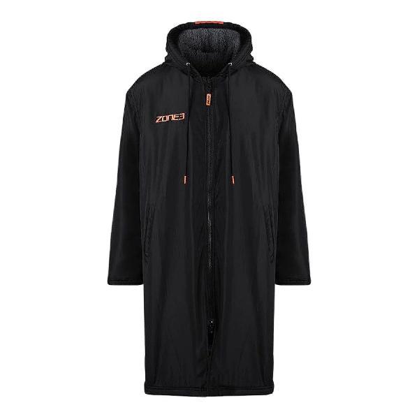 Foto van Zone3 Recycled Parka changing robe zwart/grijs/oranje