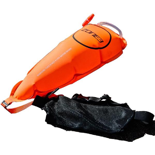 Foto van Zone3 Swim Safety Belt with Tow Float Pouch - Hi Vis Orange