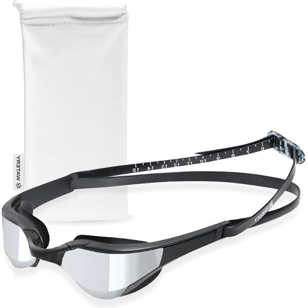 Foto van Zwembril met anti-condensbehandeling voor training en wedstrijd (gespiegeld uv-bescherming) met comfortabele pasvorm - Volwassenen en jongeren swimming glasses