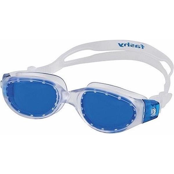 Foto van Zwembril met blauwe gebogen lenzen voor volwassenen