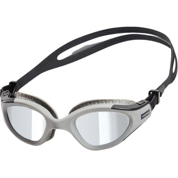 Foto van Zwembril met spiegellens - anti-condens uv-bescherming waterdicht geen lekken en verstelbare riem - perfect voor beginners en ervaren zwemmers swimming glasses