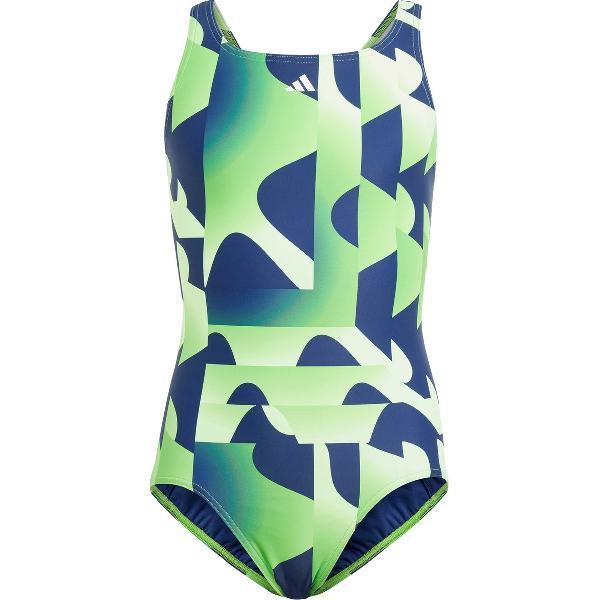 Foto van adidas Performance Performance 3-Stripes Graphic Badpak Kids - Kinderen - Groen- 152