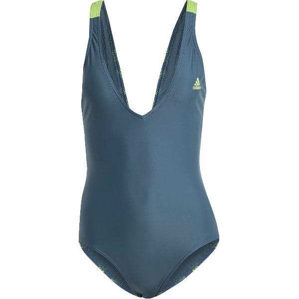 Foto van adidas Sportswear 3-Stripes Badpak - Dames - Turquoise- 42