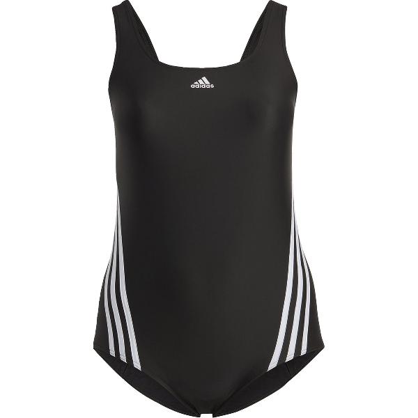 Foto van adidas Sportswear 3-Stripes Zwempak (Grote Maat) - Dames - Zwart- 2X