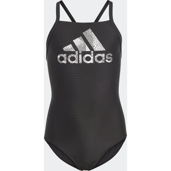 Foto van adidas Sportswear Big Logo Badpak - Kinderen - Zwart- 140
