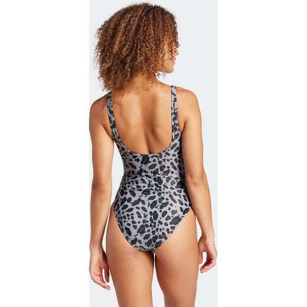 Foto van adidas Sportswear Essentials Animal Print U-Back Badpak - Dames - Zwart- 40