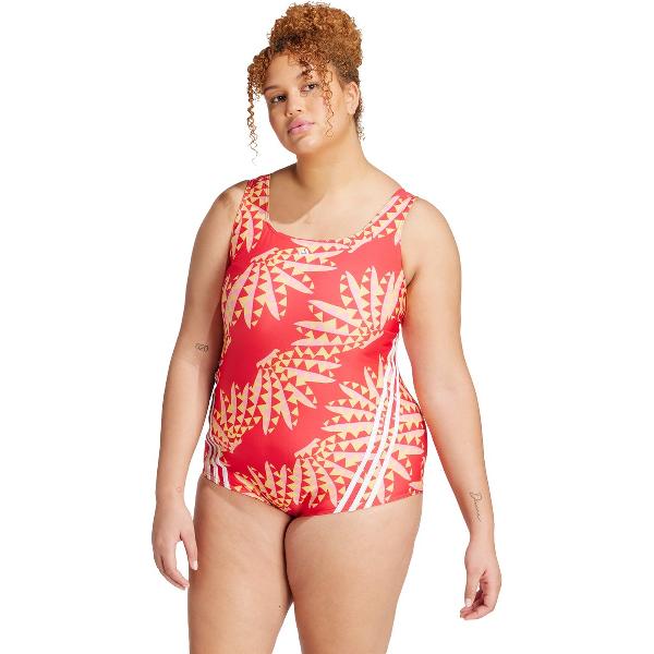 Foto van adidas Sportswear FARM Rio 3-Stripes CLX Badpak (Grote Maat) - Dames - Roze- 3X