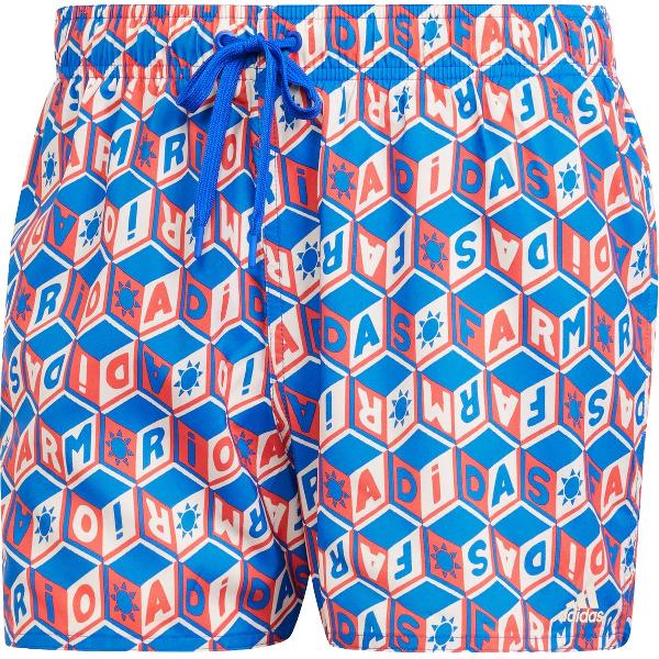 Foto van adidas Sportswear FARM Rio 3-Stripes CLX Zwemshort - Heren - Blauw- 2XL